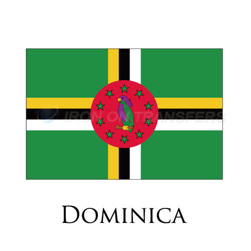 Dominica flag Iron-on Stickers (Heat Transfers)NO.1861